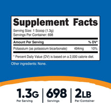 Load image into Gallery viewer, Nutricost Potassium Bicarbonate Powder 2 LB - Gluten Free, Non-GMO
