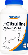 Load image into Gallery viewer, Nutricost L-Citrulline 750mg, 180 Capsules (3 Bottles)
