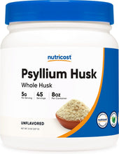 Load image into Gallery viewer, Nutricost Psyllium Whole Husk Powder (Flakes) 8oz - Gluten Free &amp; Non-GMO
