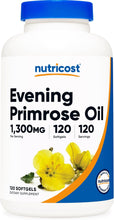 Load image into Gallery viewer, Nutricost Evening Primrose Oil 1,300mg, 120 Softgels - Cold Pressed, Non-GMO, Gluten Free, 120 Servings
