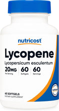 Load image into Gallery viewer, Nutricost Lycopene (20mg) 60 Softgels - Gluten Free, Non-GMO

