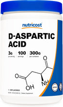 Load image into Gallery viewer, Nutricost D-Aspartic Acid (DAA) Powder 300G - Pure D Aspartic Acid
