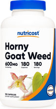 Load image into Gallery viewer, Nutricost Horny Goat Weed Extract (Epimedium) - 180 Capsules, 180 Servings, 600mg Per Capsule

