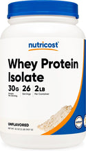 Load image into Gallery viewer, Nutricost Whey Protein Isolate (Unflavored) 2LBS
