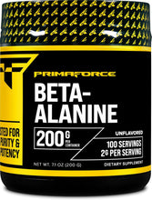 Load image into Gallery viewer, Primaforce Beta Alanine Powder, Unflavored, 200 Grams - Gluten Free, Non-GMO Supplement for Men and Women - Supports Lean Muscle Gain and Aids Recovery

