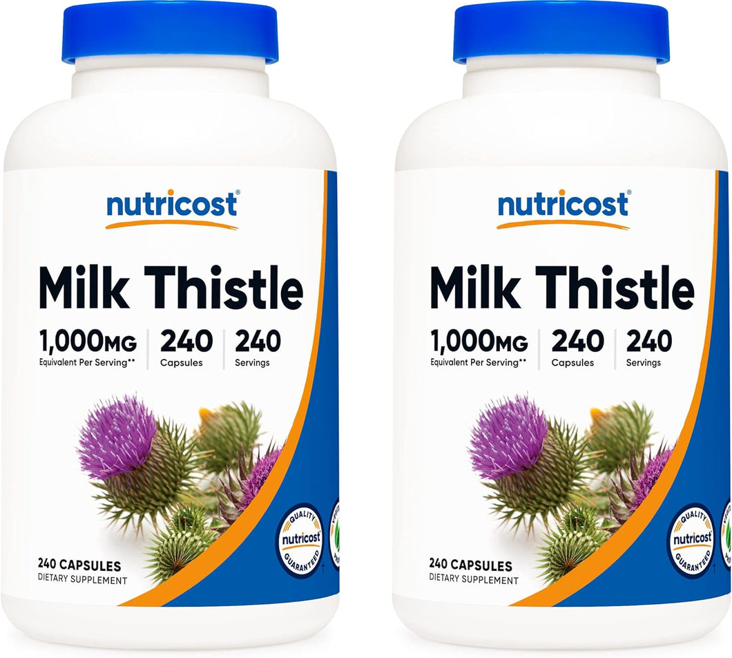 Nutricost Milk Thistle 250mg, 240 Capsules (2 Bottles)