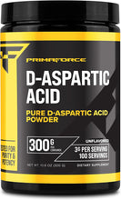 Load image into Gallery viewer, Primaforce D-Aspartic Acid 300 Grams (100 Servings), Unflavored, Vegetarian, Non-GMO
