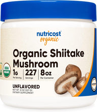 Load image into Gallery viewer, Nutricost Organic Shiitake Mushroom Powder 8oz - 100% Organic Certified, Gluten Free, Non-GMO
