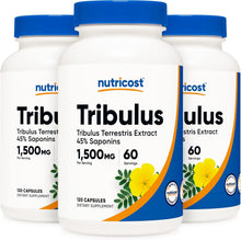 Load image into Gallery viewer, Nutricost Tribulus Terrestris Extract 750mg, 120 Capsules (3 Bottles)
