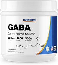 Load image into Gallery viewer, Nutricost Pure GABA 500G Powder (Gamma Aminobutyric Acid) (500 Grams/1.1 pounds)
