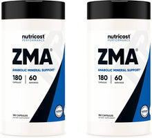 Load image into Gallery viewer, Nutricost ZMA 180 Capsules (2 Bottles)
