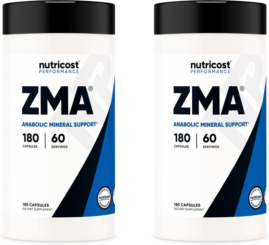 Nutricost ZMA 180 Capsules (2 Bottles)